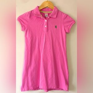 E. Land Kids Pink Golf Shirt Dress